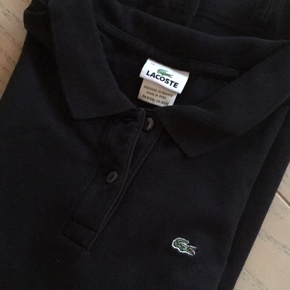 Lacoste black polo shirt